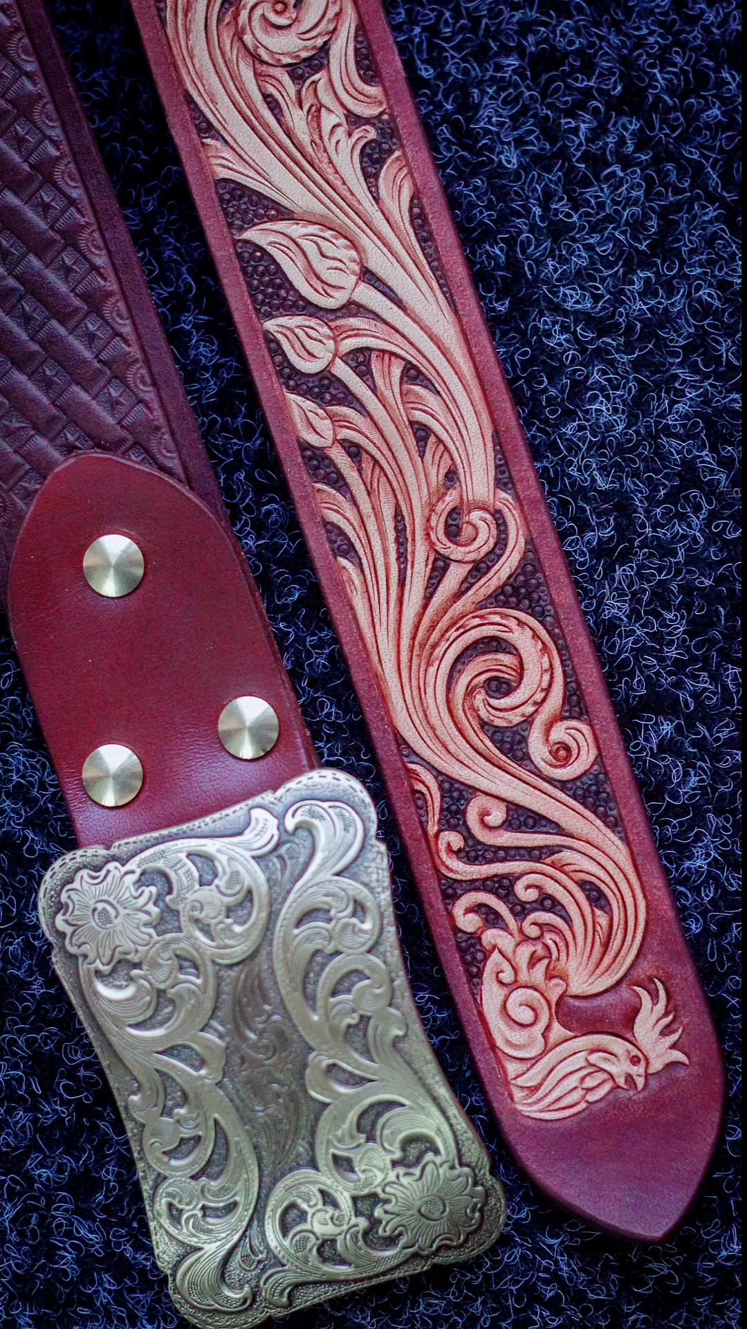 皮雕十二生肖腰带.你开金口 我还可以再做.