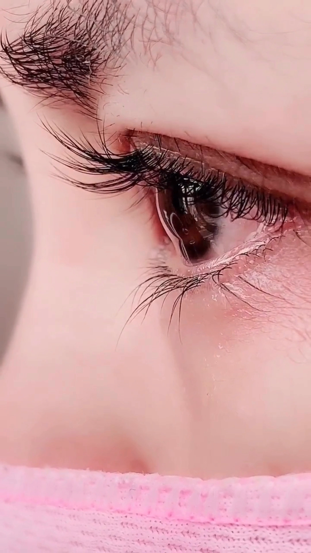 自体生长长睫毛#你永远看不见我眼里的泪,因为你不在时我才会哭泣