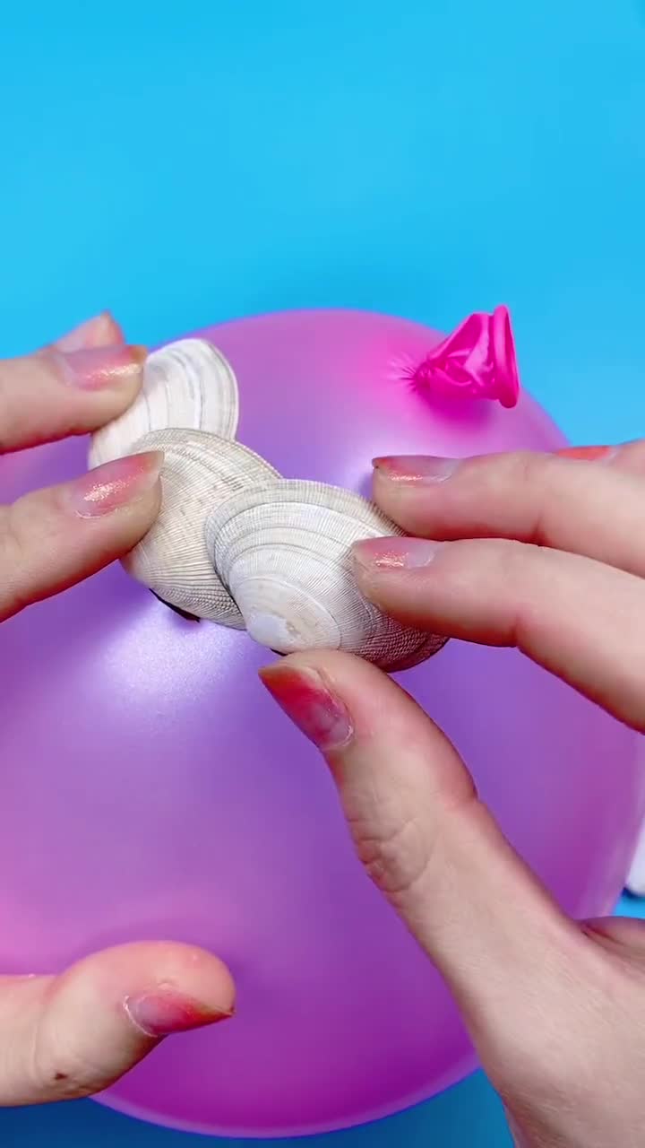 吃完的花蛤壳别扔,会有惊喜…#废物利用创意手工-度小视