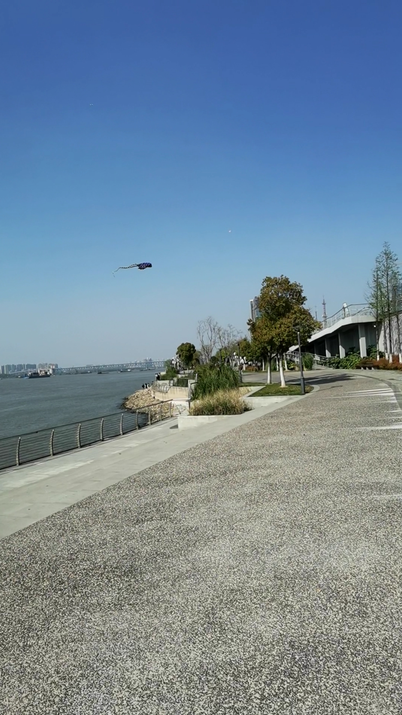 江边风光,风筝好漂亮,南京下关滨江