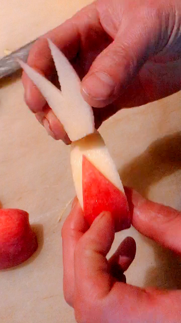 苹果兔子切法