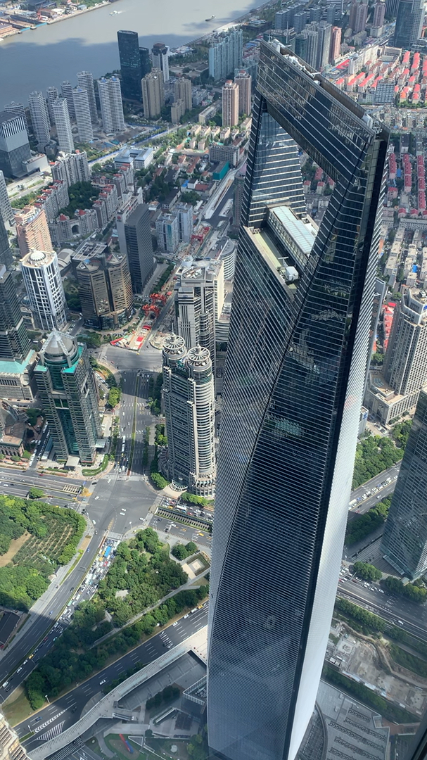 上海中心大厦俯视