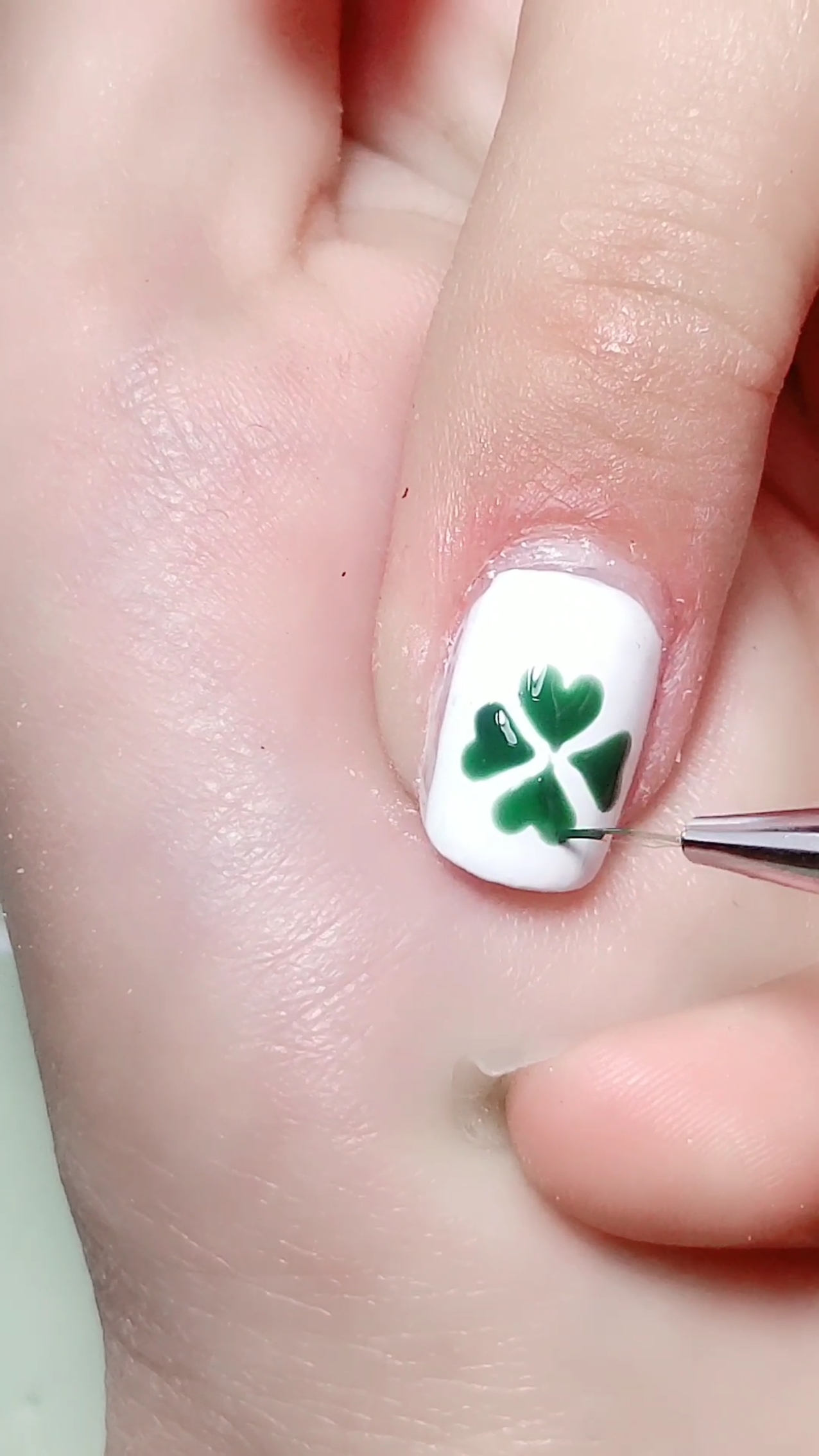 美甲#四叶草之恋