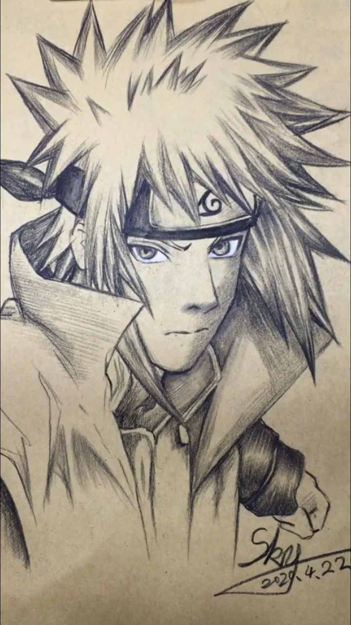 火影忍者#手绘火影忍者波风水门