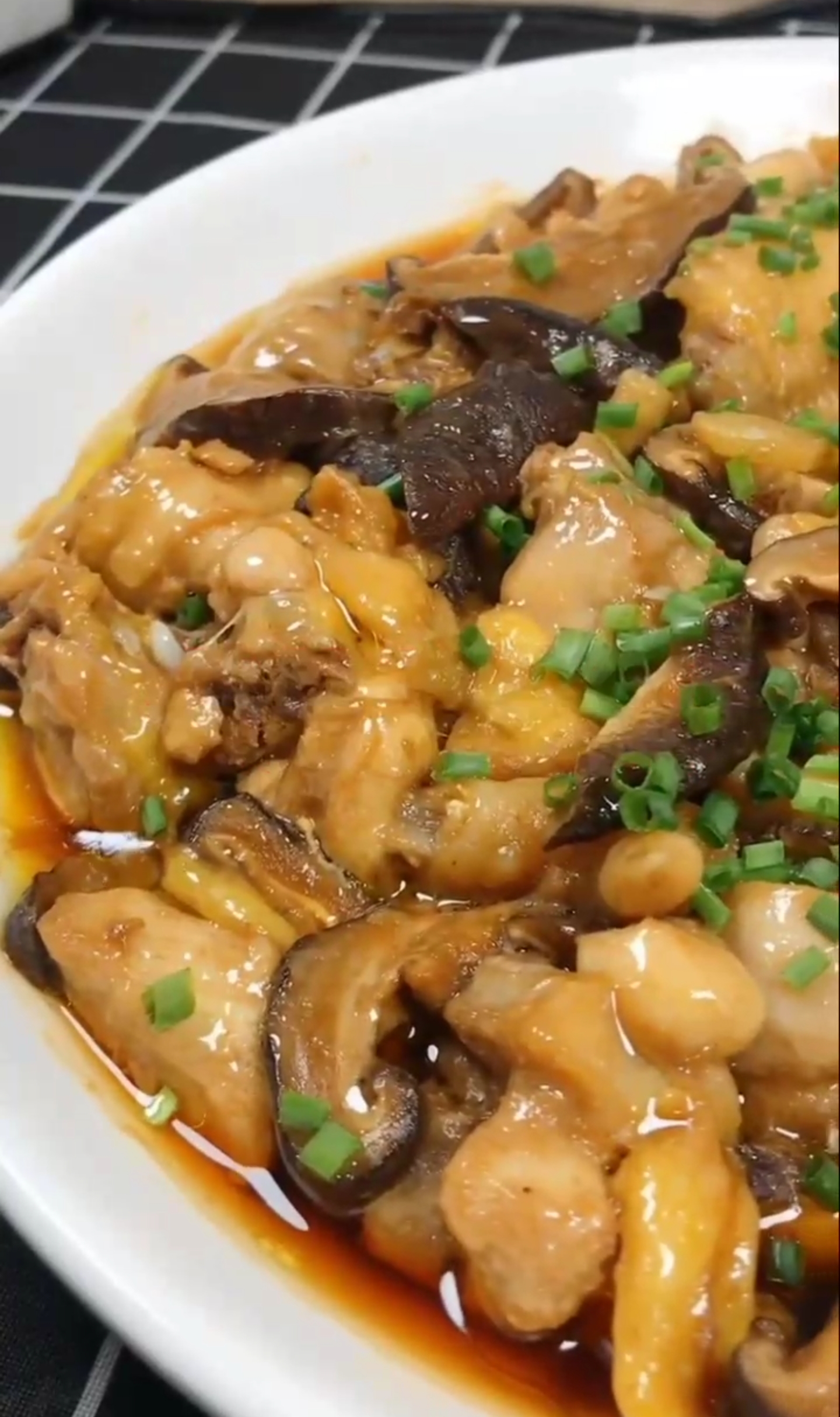 自制美食#冬菇蒸滑鸡 口福满满