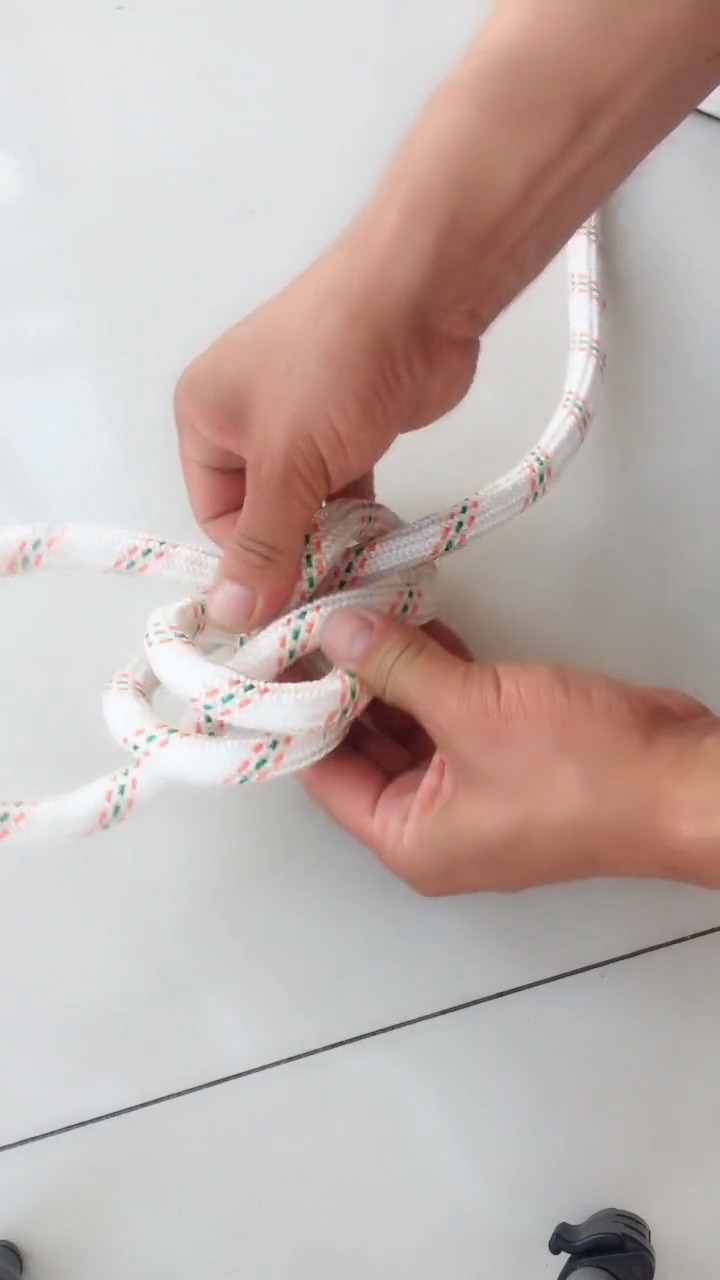 实用绳结#称人结单套腰结
