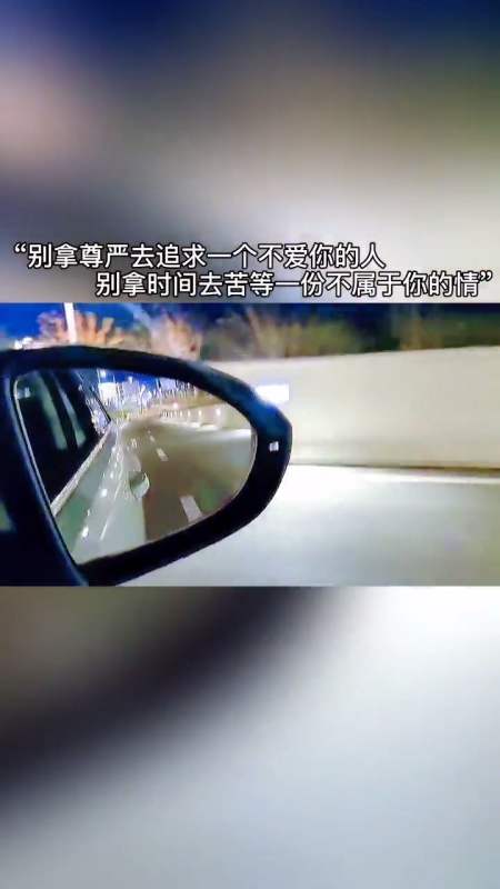 你失去了一个最爱你的人,而我失去一个不爱我的人!-全民小视频