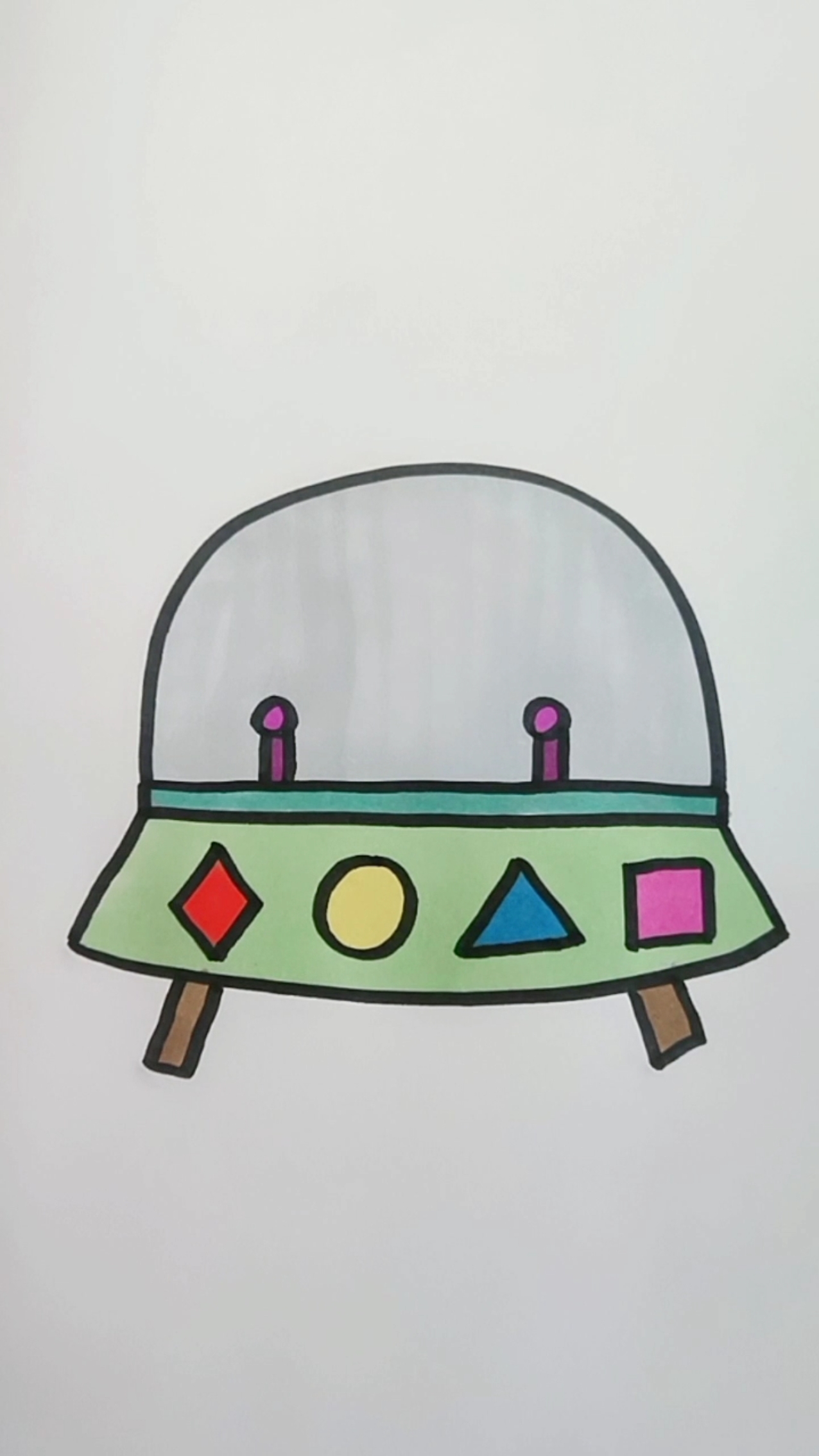 简笔画#宇宙飞船