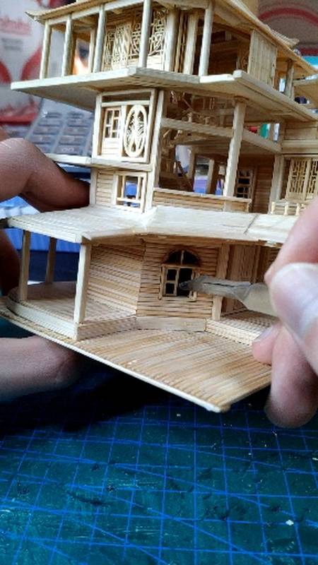 筷子牙签制作小木屋,活动窗1-度小视