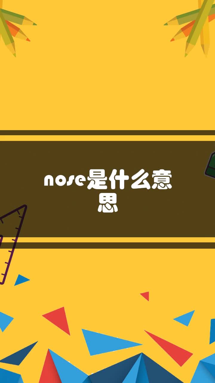 nose是什么意思
