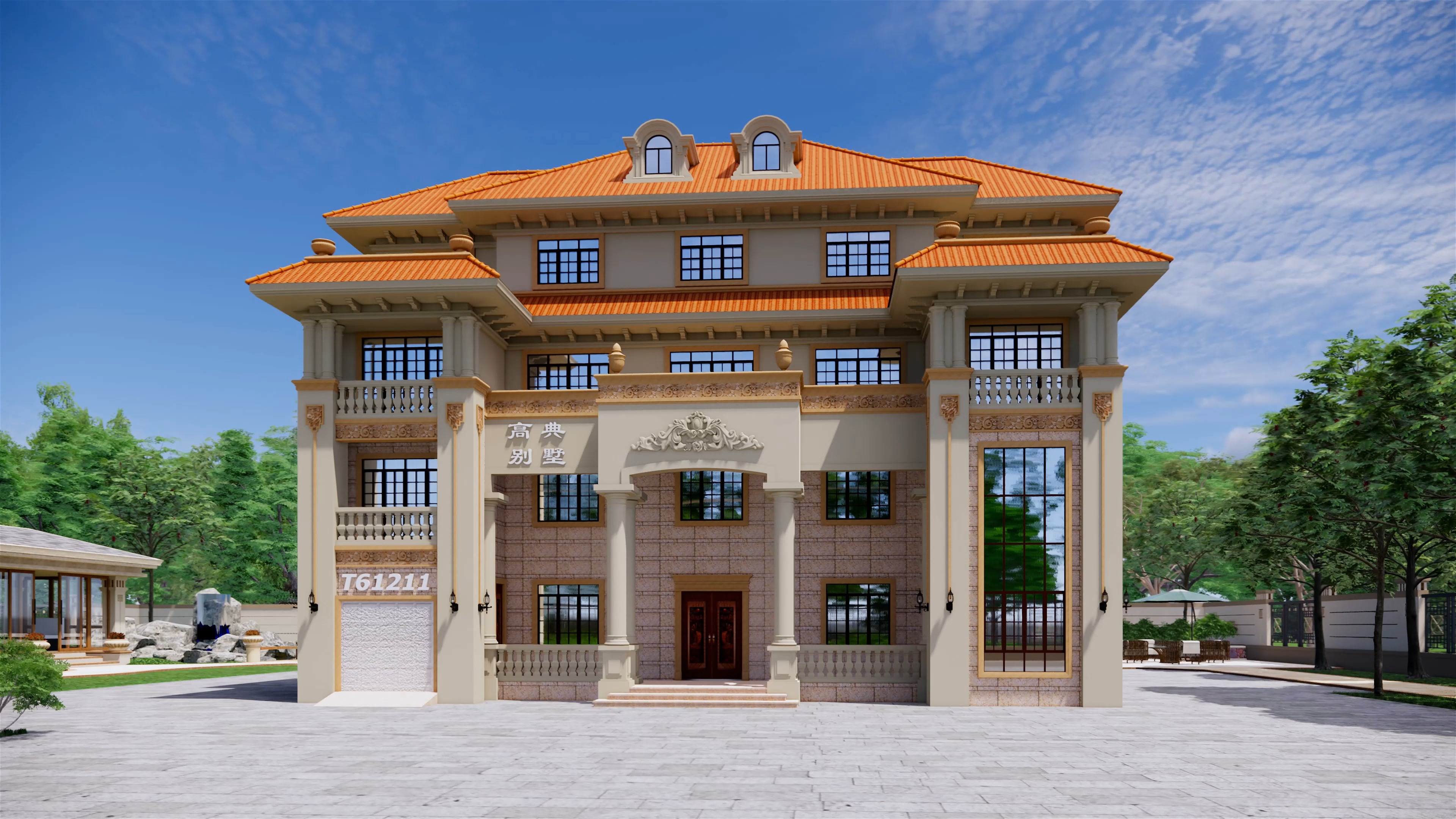 好看的房子设计图,从庭院大门就开始!