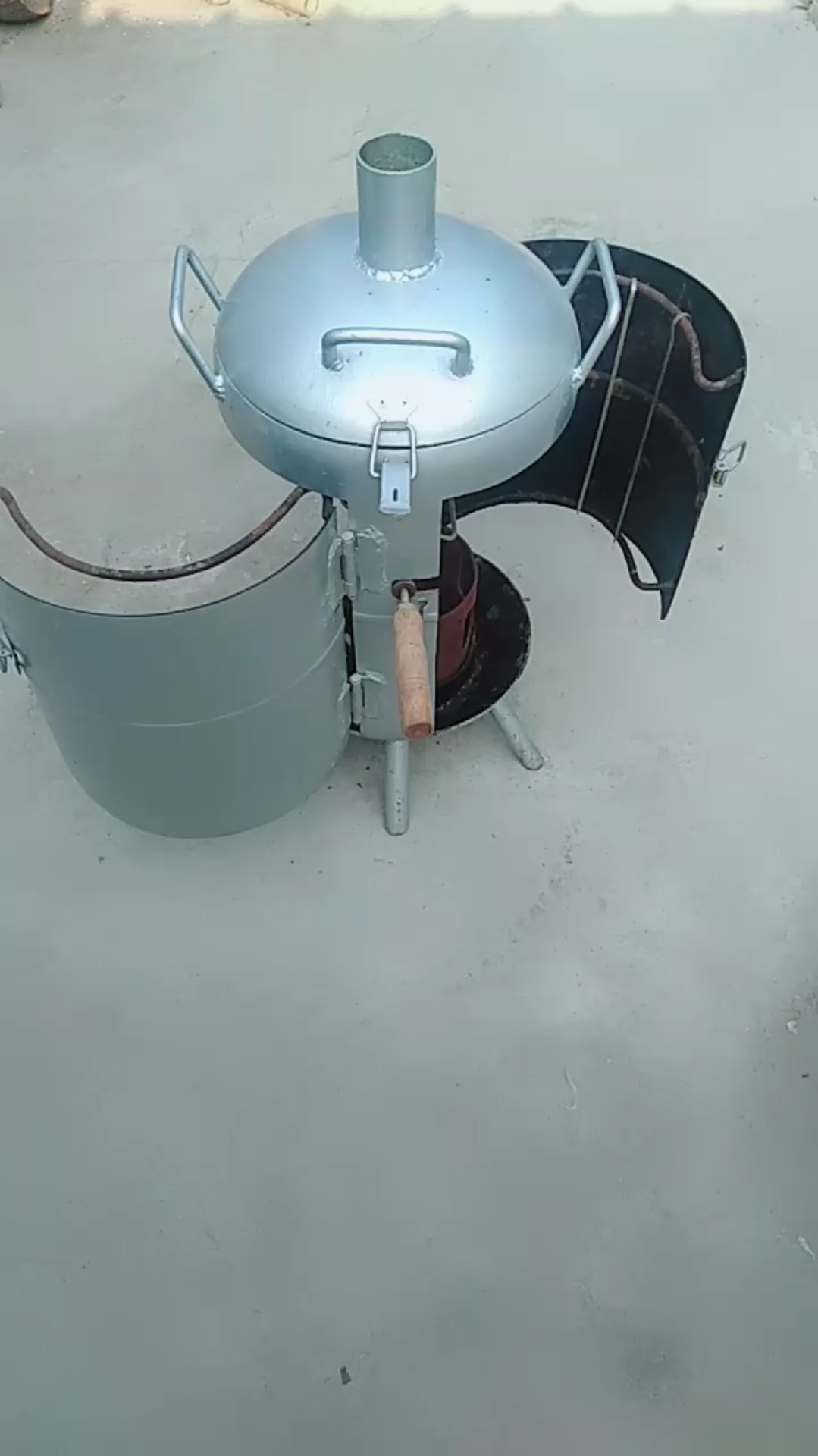 自制烧烤吊炉,户外必备神器