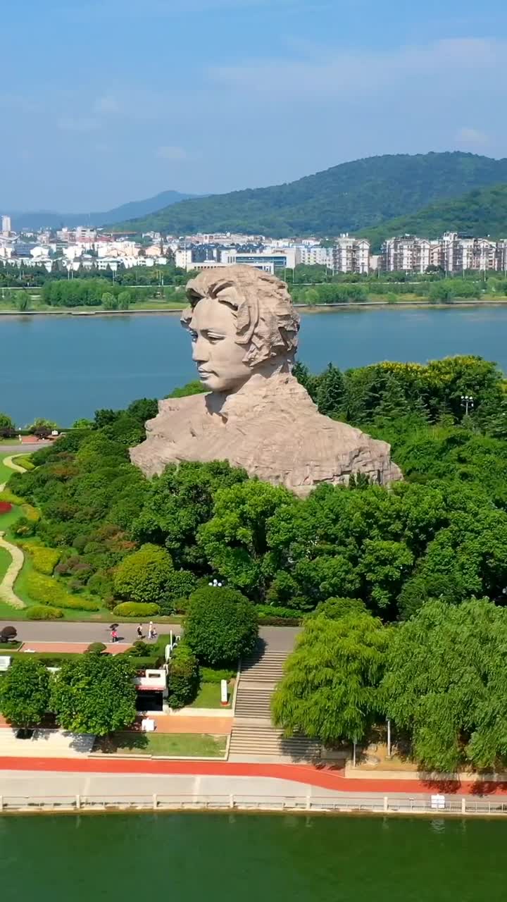 湖南长沙橘子洲头,一代伟人"指点江山"的地方!