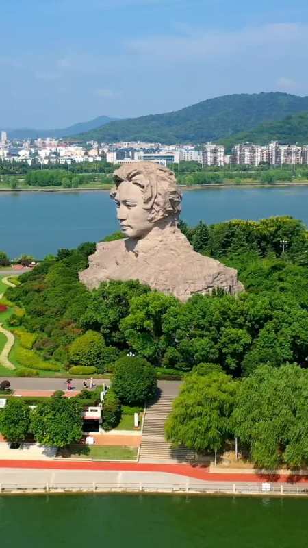 湖南长沙橘子洲头,一代伟人"指点江山"的地方!