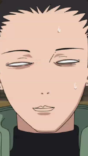 火影忍者#噗哈哈哈哈哈哈哈哈哈哈哈哈哈哈卡殿熟了?鹿丸的表情