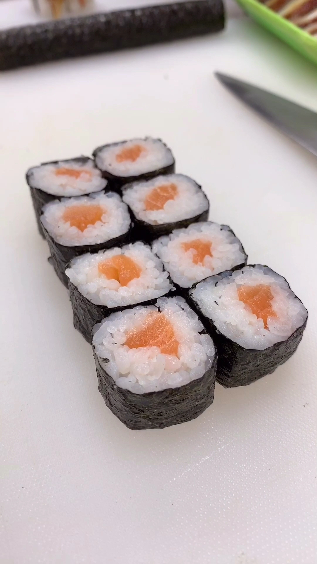 美食#三文鱼小卷