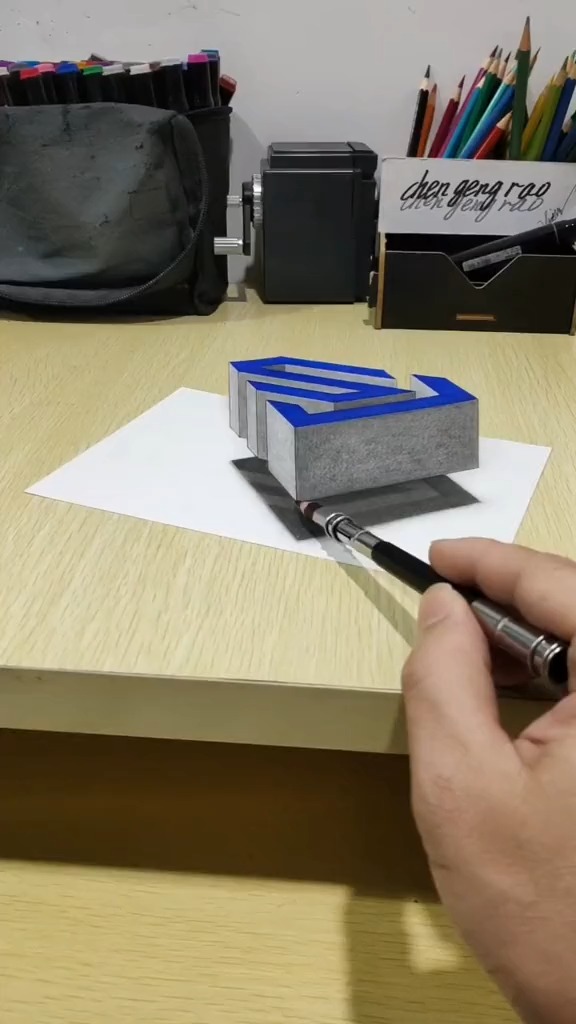 这是高手#58秒学会3d悬浮立体画-度小视