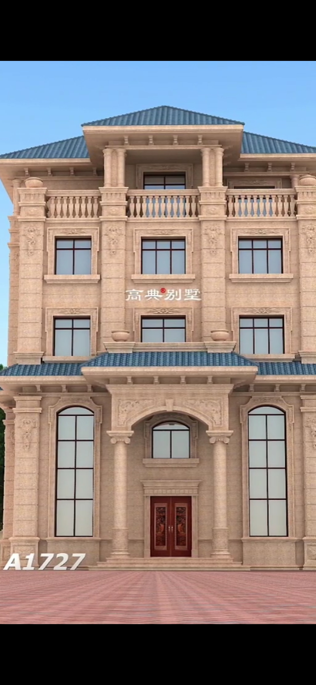 五层大豪华欧式石材别墅,复式设计采光好