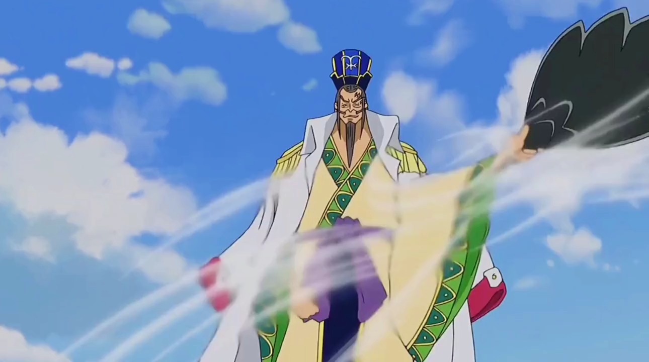 动漫剪辑#海贼王,这海军中将挺有气质