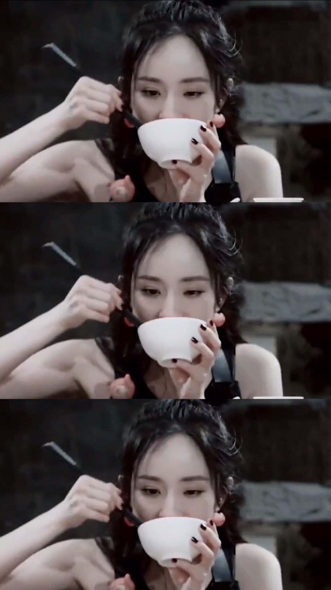 杨幂吃了两碗饭,看来是真的饿坏了