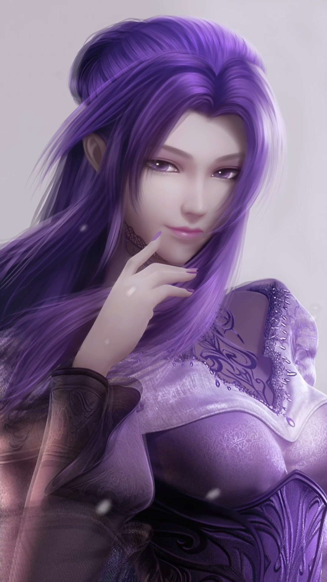 秦时明月#你们要的紫女,后脑勺的头发画的我差点奔溃!