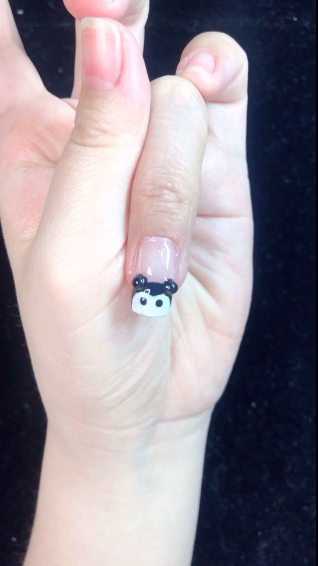 美甲#可爱米奇头