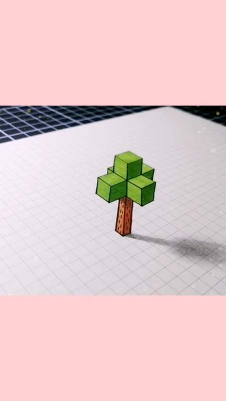 简笔画#猜到它是什么了吗?minecraft,我的世界-度小视