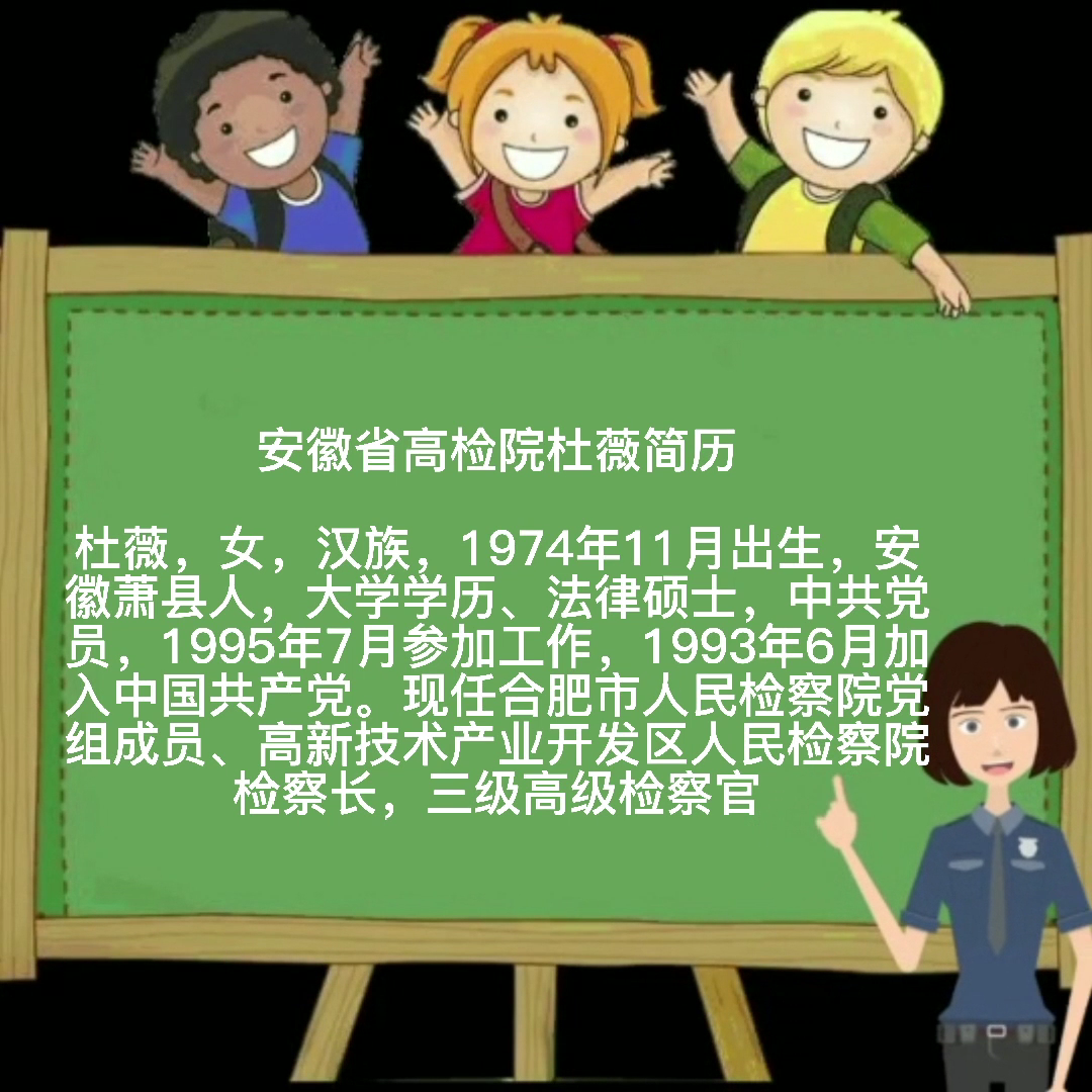 安徽省高检院杜薇简历