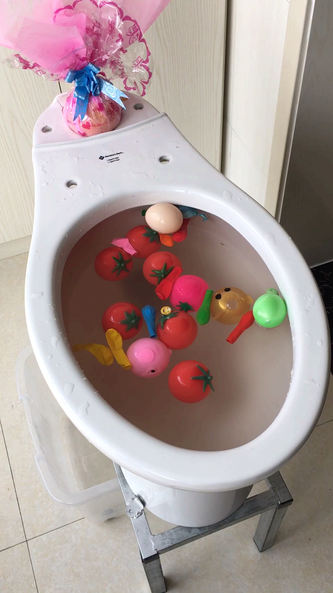 儿童玩具堵了通开它