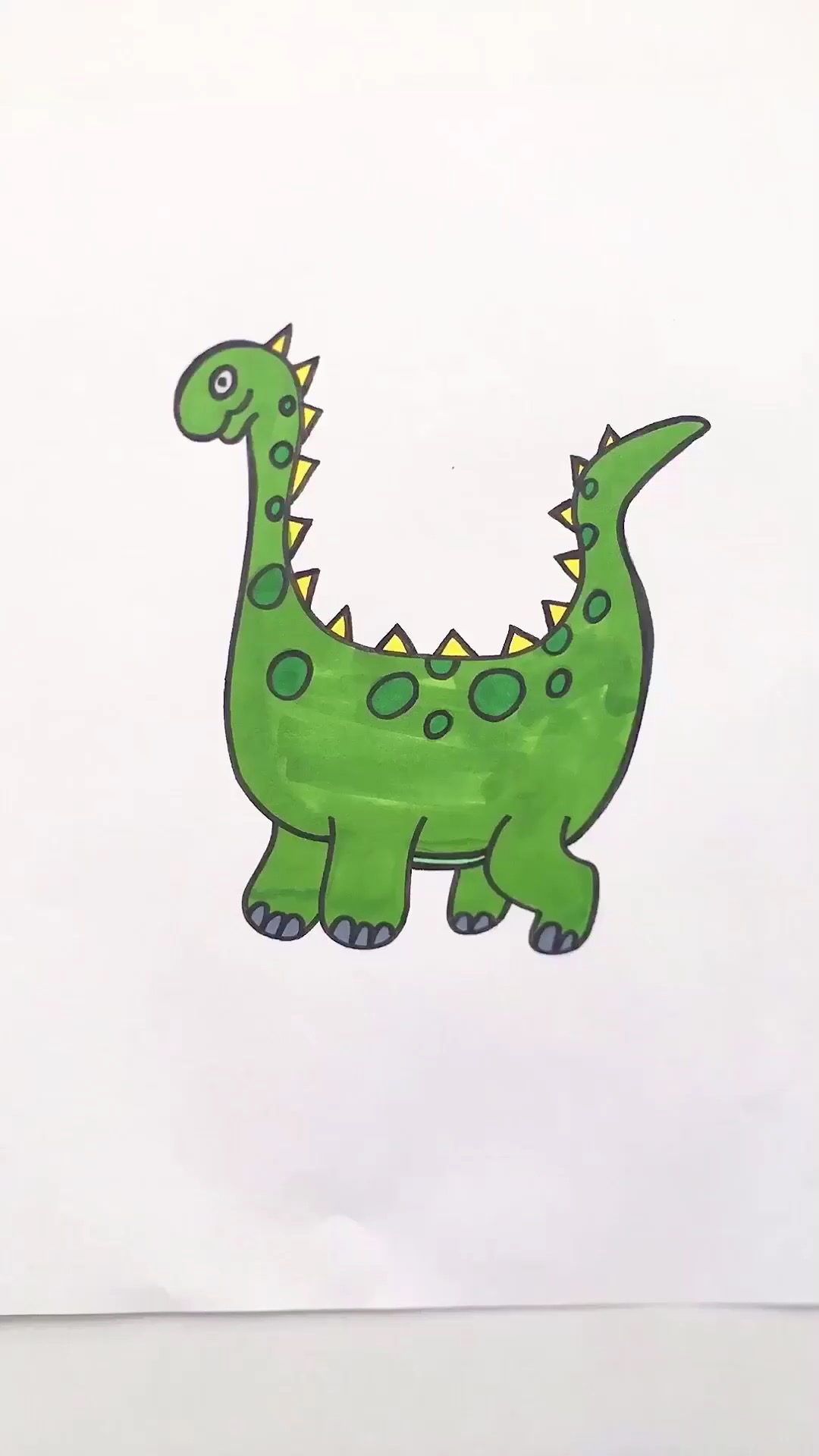 小绿恐龙作品图片