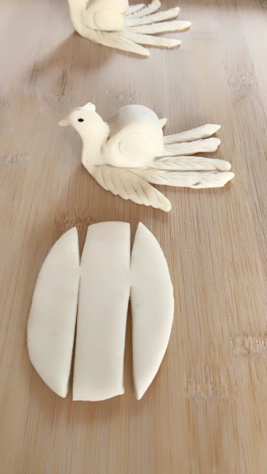 漂亮的孔雀馒头