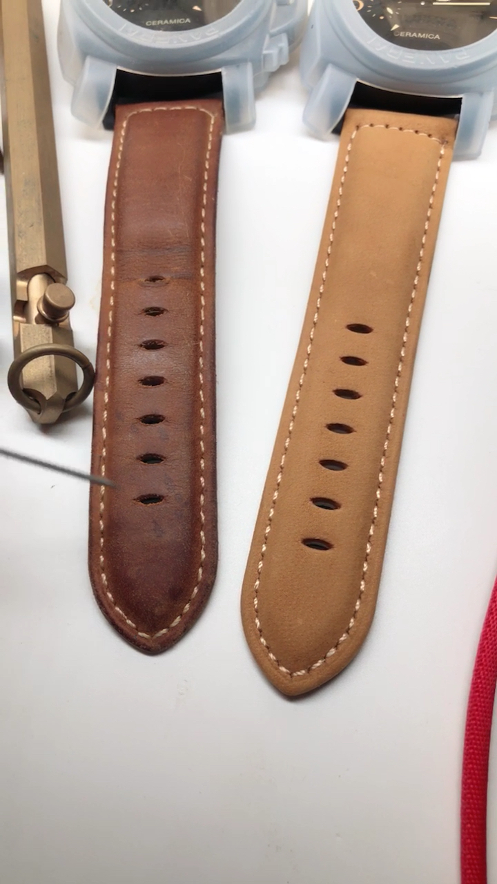 疯马皮旧了的颜色就是这种色,参照手串包浆原理