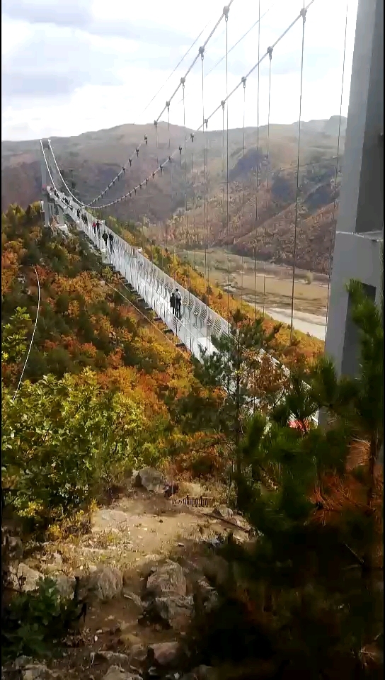 琵岩山玻璃栈道图片