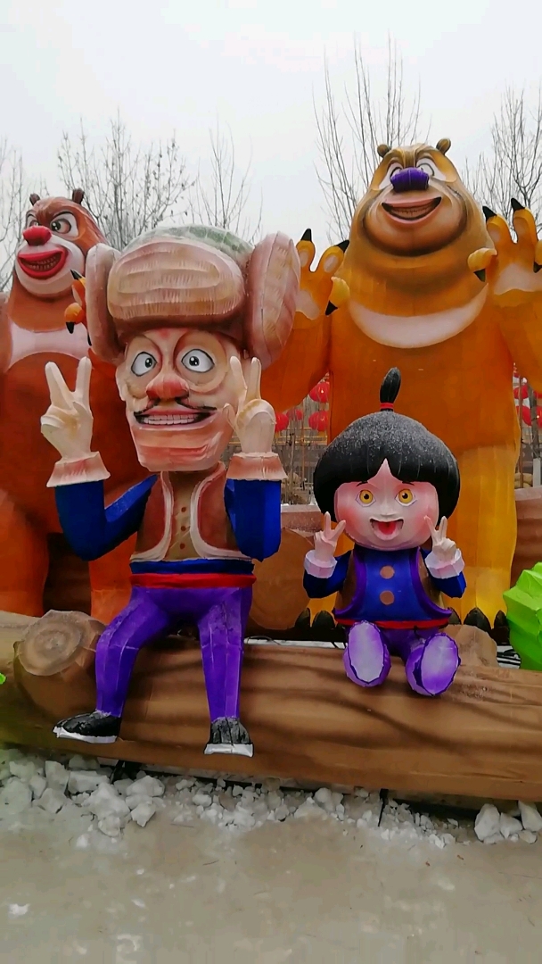 我家萌宠成精了#熊大熊二,光头强,吉吉国王来啦!