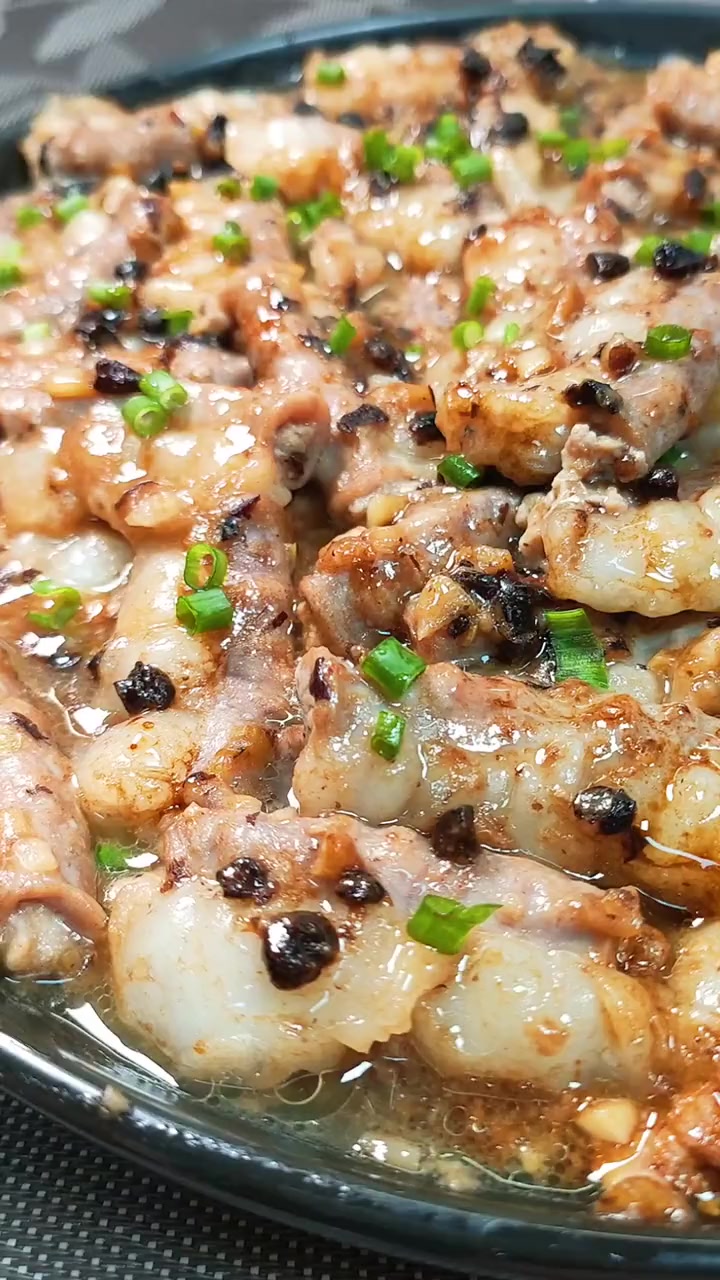 豉汁蒸粉肠腌料是关键,这样做爽脆又入味!-度小视