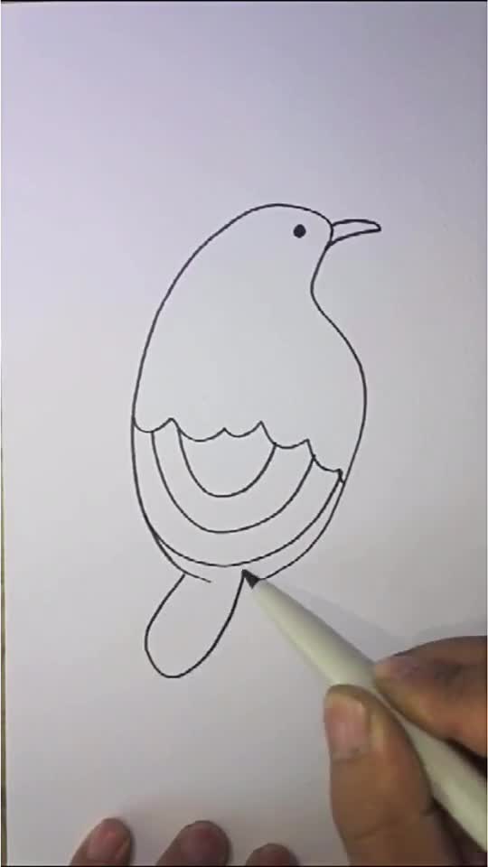 几笔就画好了看看漂亮吗