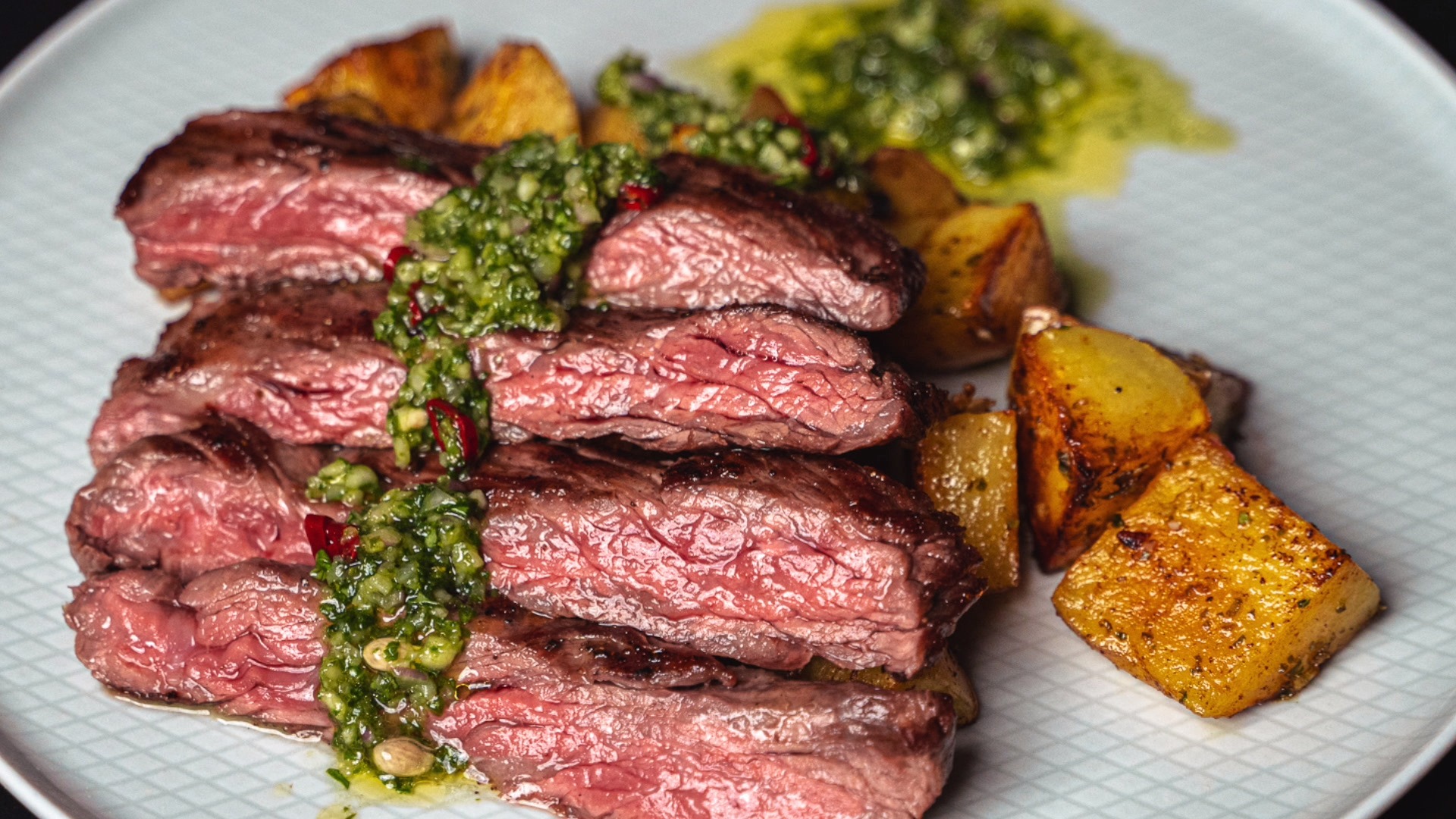 no.75 罗勒青酱铁板牛排 l 我的野餐就是烤肉,那妳们呢?