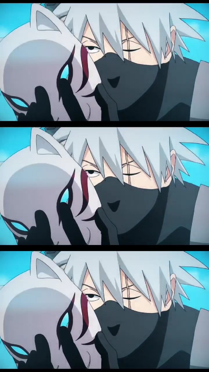 动漫#摘下面具的卡卡西,你见过吗?