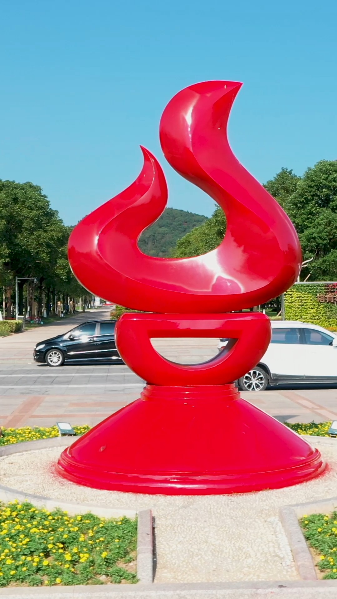 航拍#台州市民广场,水天一色,蕴含着无尽风采