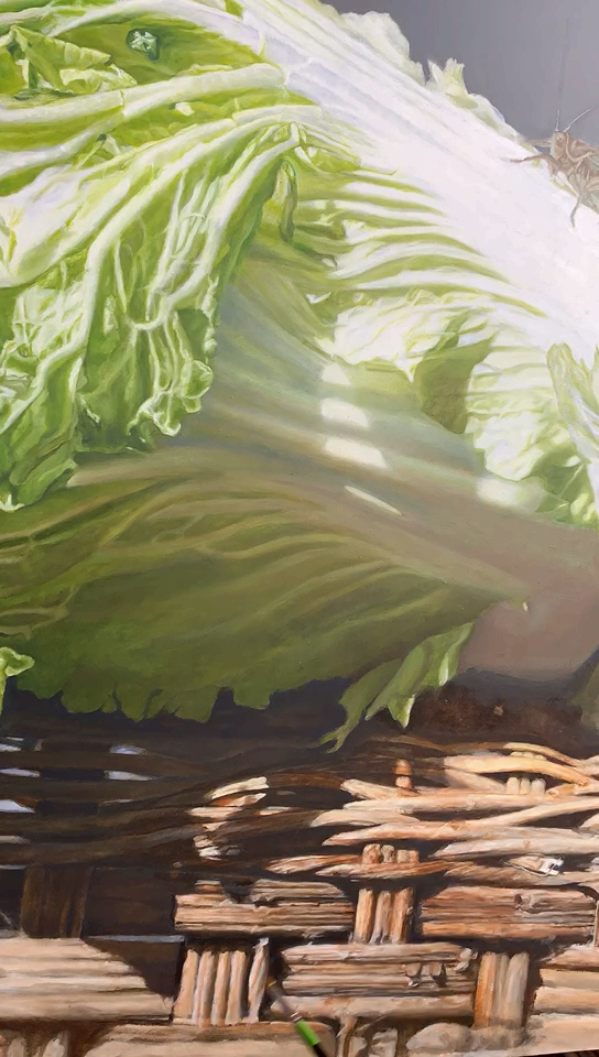 潘思源正在画的新作品#超写实油画#支持原创