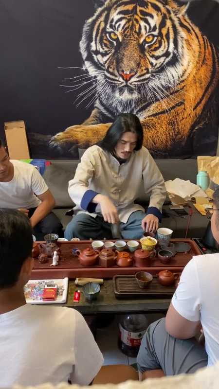 茶道关公巡城韩信点兵加一个ok手势再鲤鱼翻身动作欣赏