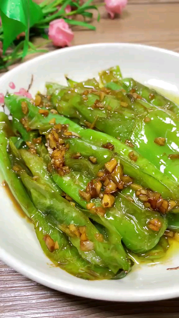 蒜蓉青椒,看着就很下饭