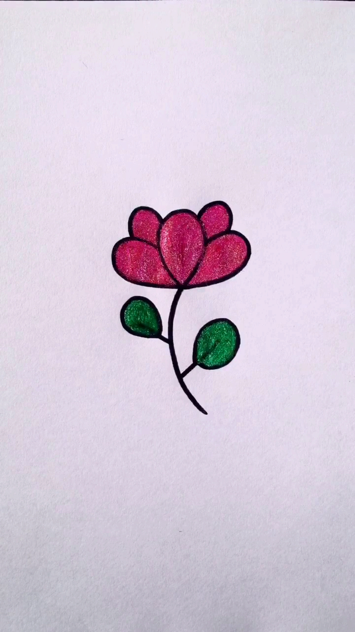 简笔画#简单花朵小花