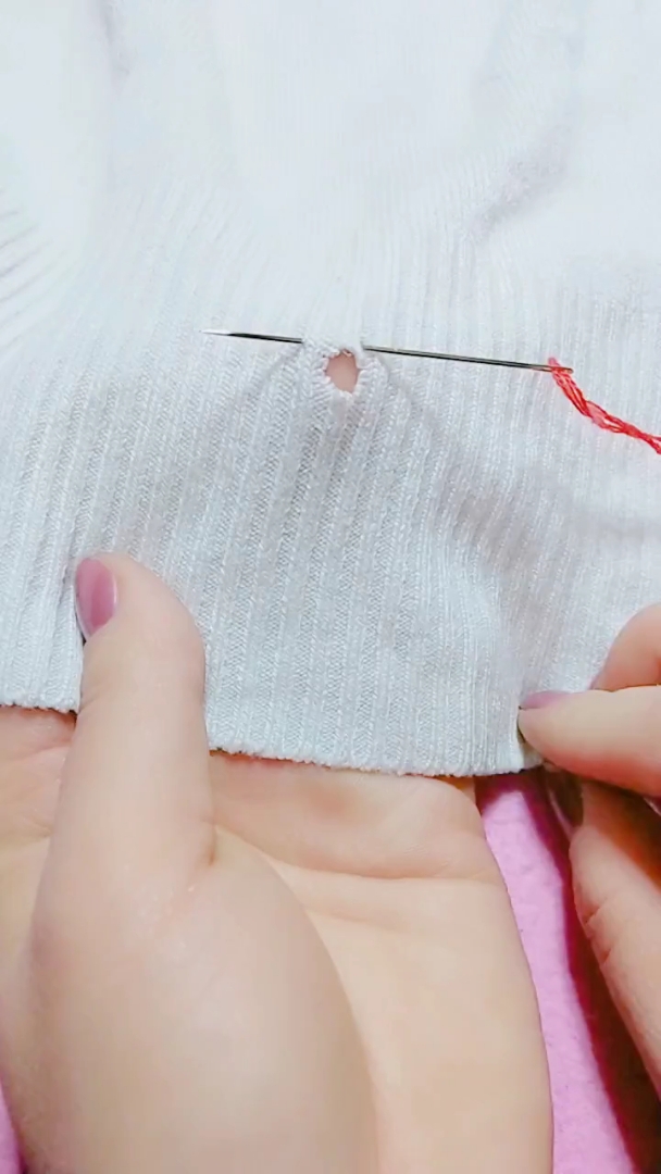 全民独门绝技咖#毛衣破洞织补毛衣!