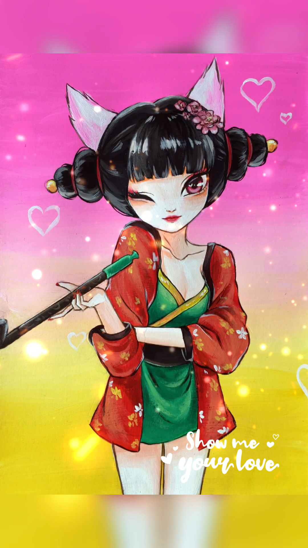 画画原来如此简单#画白蛇缘起小狐狸,神仙颜值爱了爱了～-度小视