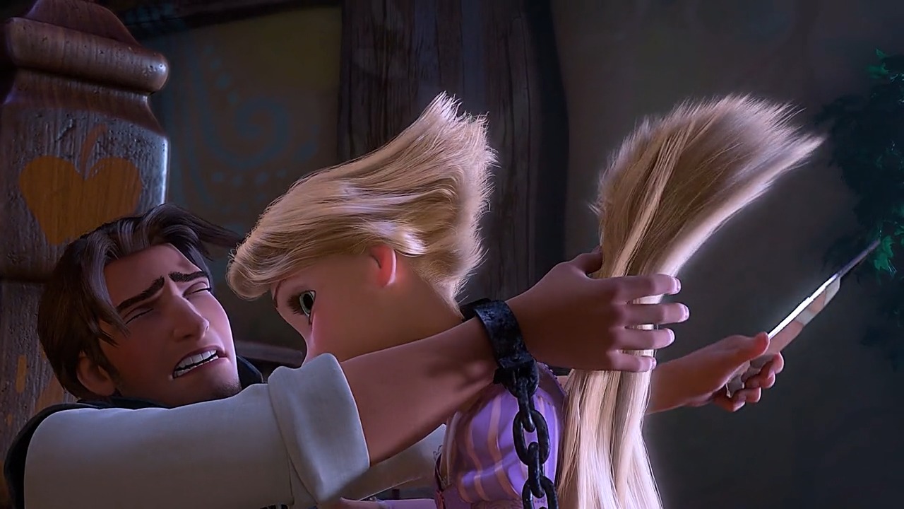 动漫#魔发奇缘里的尤金和公主的结局还是很美好的