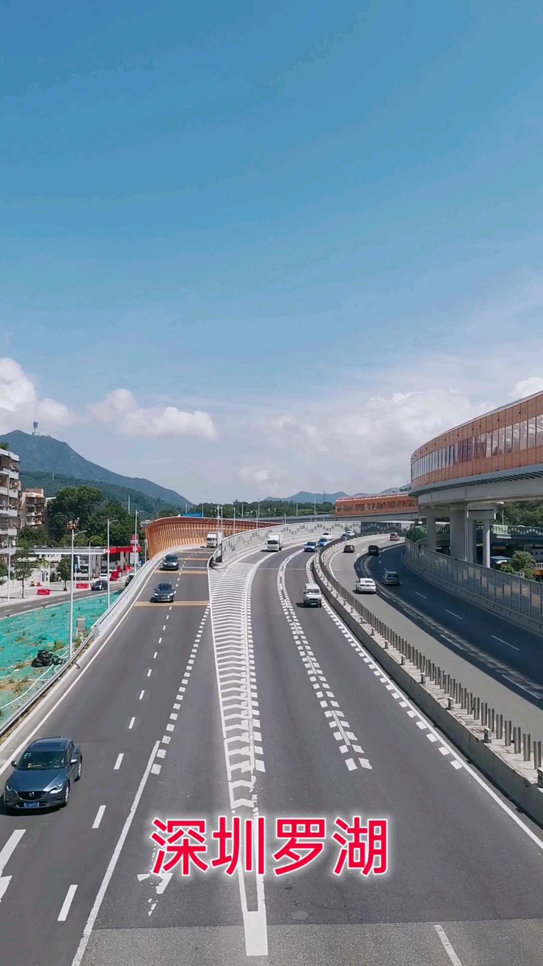 公路#深圳罗湖,金色高架桥