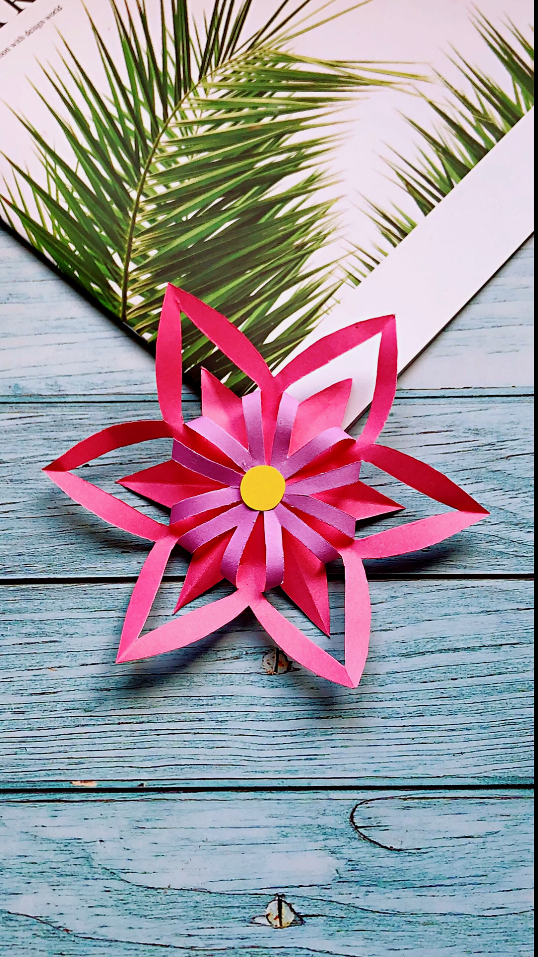 手工制作#漂亮的剪纸花