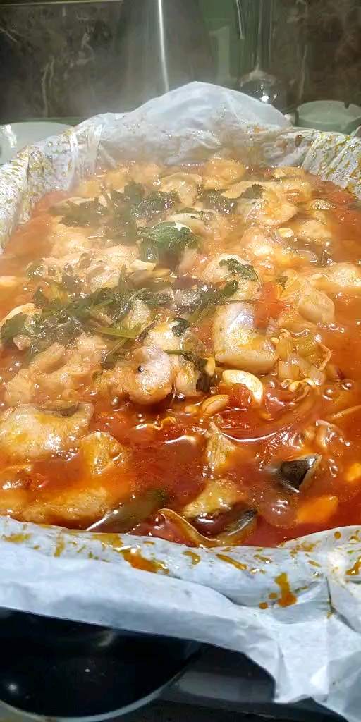 纸包鱼番茄口味