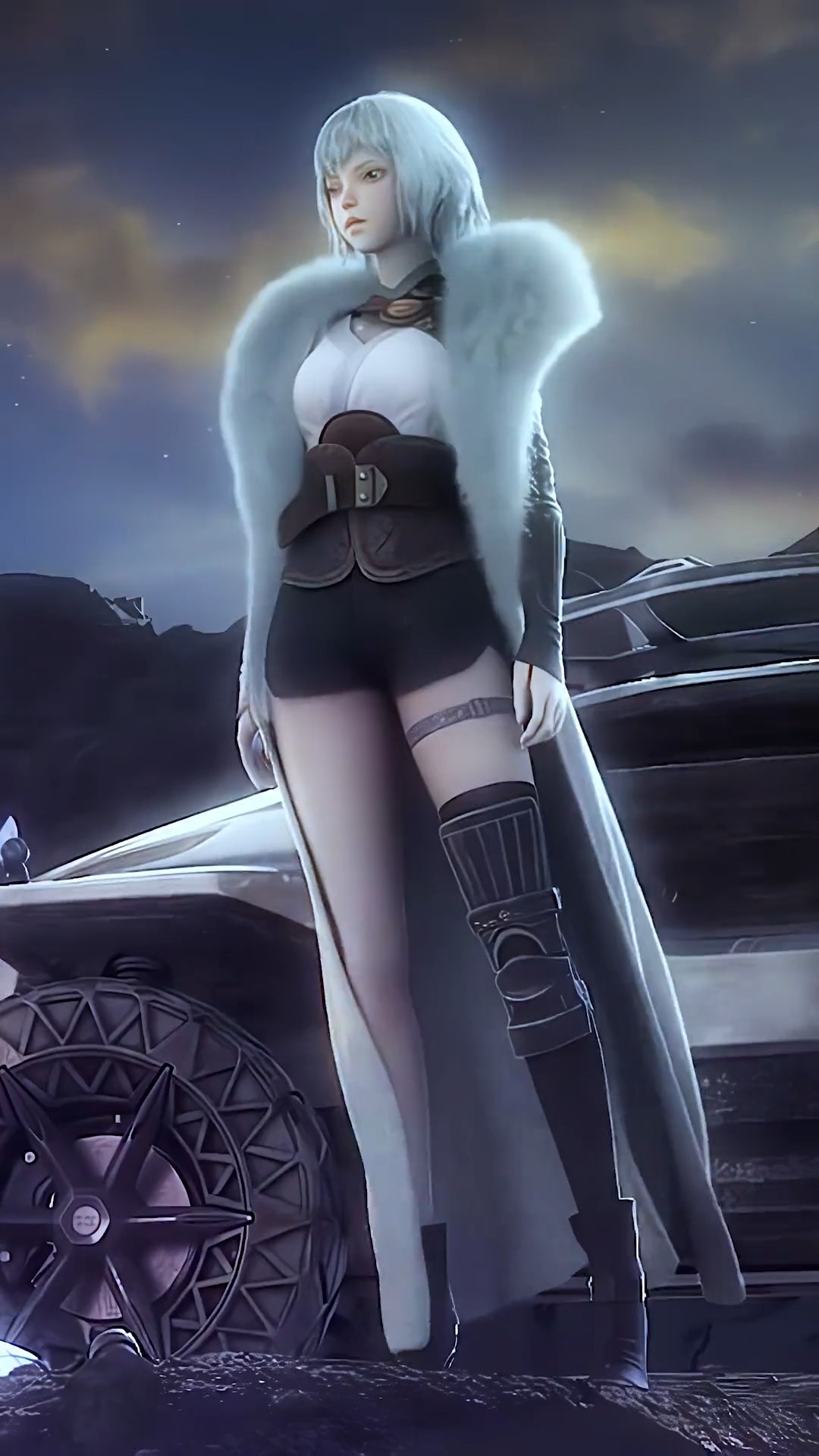 白姐姐这腿yyds #国漫女神 #动态壁纸 #国漫推荐-度小视